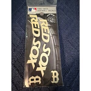 MLB Boston Red Sox Tire Tatz Sidewall Decals Set of 2 Team ProMark White Decal
